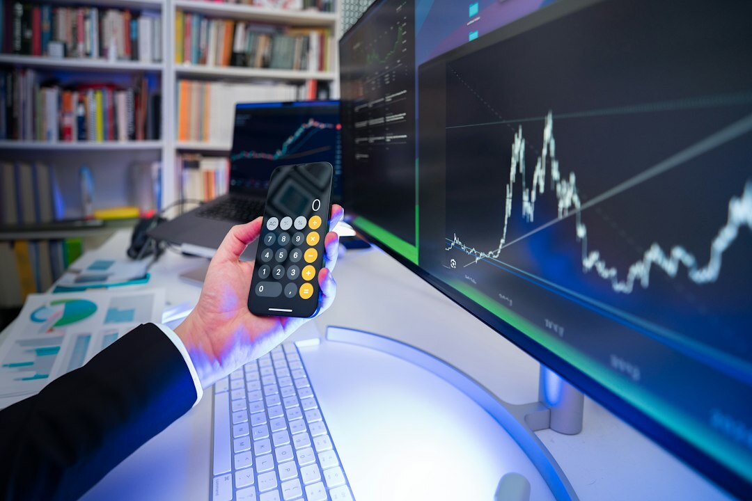 data analysis on computer screen