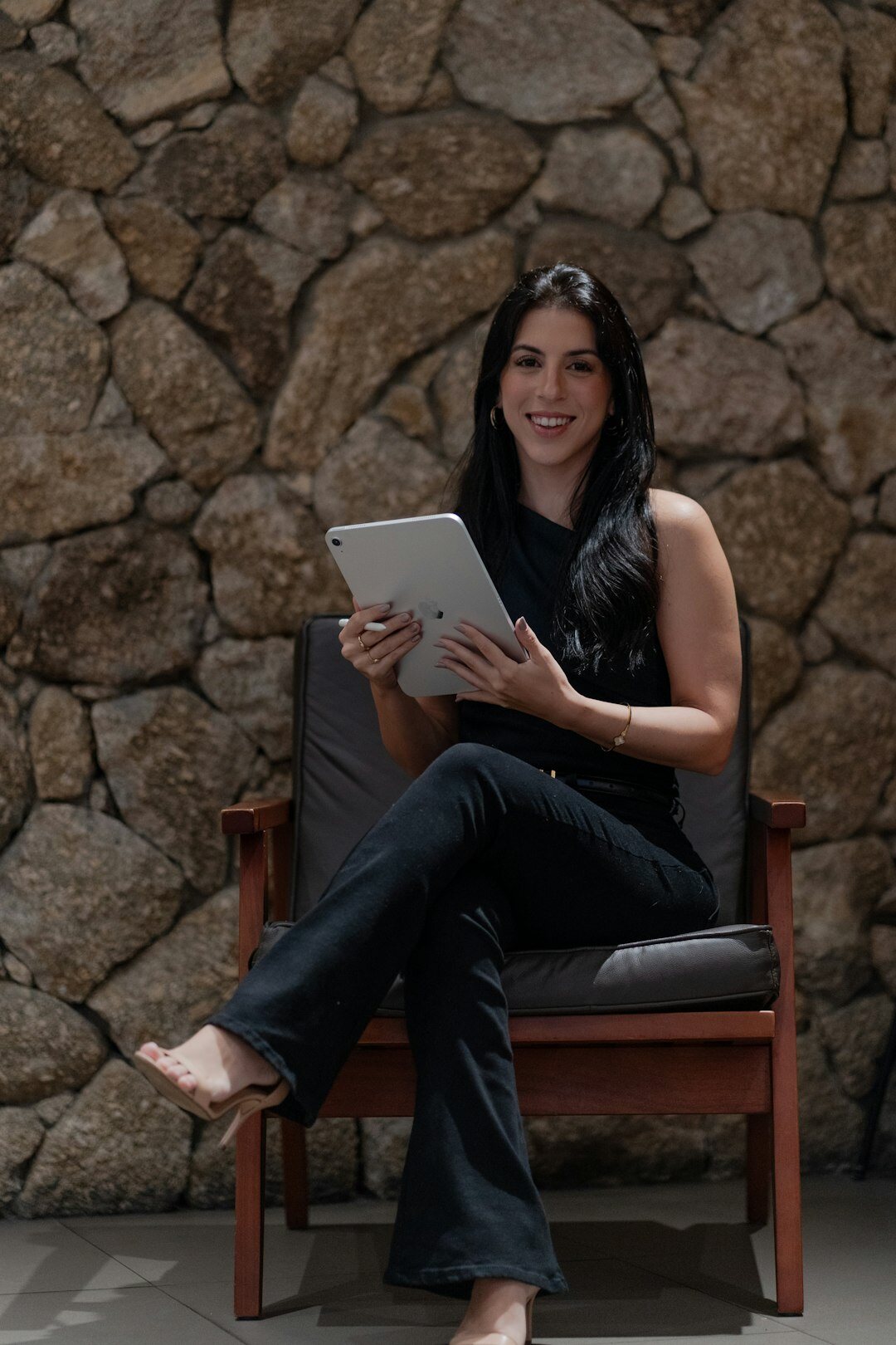 insurance professional with tablet