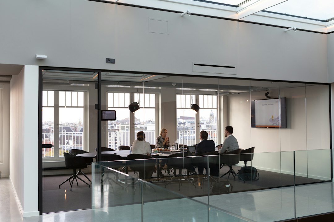 team meeting in office